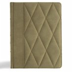 CSB Notetaking Bible, Large Print Edition, Sage Suedesoft Leathertouch Over Board