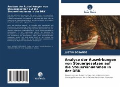 Cover Analyse der Auswirkungen von Steuergesetzen auf die Steuereinnahmen in der DRK