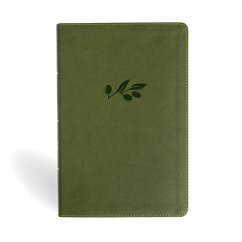 Cover NASB Personal Size Giant Print Bible, Olive Leathertouch