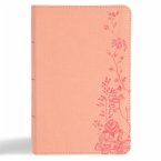 CSB Single-Column Compact Bible, Digital Study Edition, Blush Floral Leathertouch