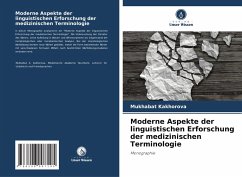 Cover Moderne Aspekte der linguistischen Erforschung der medizinischen Terminologie