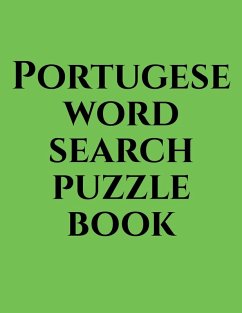 Cover Portugese word search puzzle book