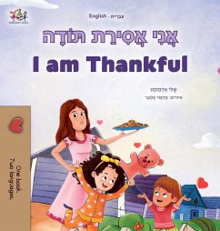Cover I am Thankful (Hebrew English Bilingual Children's Book)