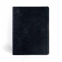 CSB Study Bible, Large Print, Digital Study Edition, Black Leathertouch, Indexed - Csb Bibles By Holman