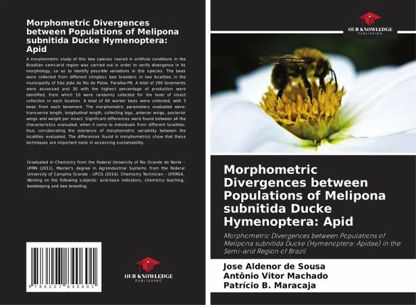 Morphometric Divergences between Populations of Melipona subnitida Ducke Hymenoptera: Apid Morphometric Divergences between Populations of Melipona subnitida Ducke Hymenoptera: Apid
