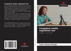 Cover Congolese media regulation law