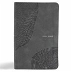 CSB Single-Column Compact Bible, Digital Study Edition, Charcoal Leathertouch