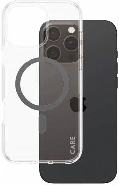 Cover CARE by PanzerGlass Flagship Case Transp. BK MagSafe iP 16 P