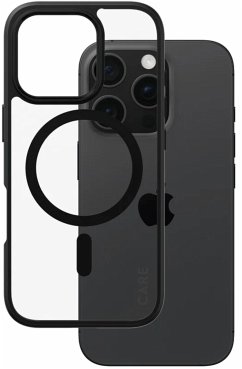 Cover CARE by PanzerGlass Case Transp Black Frame MagSafe iP 16 Pro
