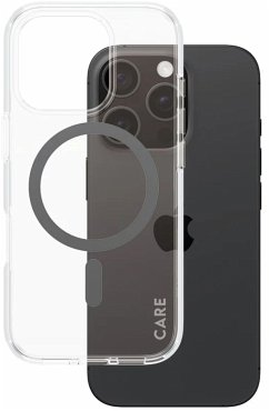 Cover CARE by PanzerGlass Flagship Case Transp. BK MagSafe iP 16 P