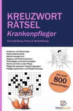 Cover Kreuzworträtsel Krankenpfleger - 56 Rätsel mit Lösungen   Fachbegriffe spielerisch lernen