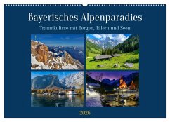 Cover Bayerisches Alpenparadies (Wandkalender 2026 DIN A2 quer), CALVENDO Monatskalender