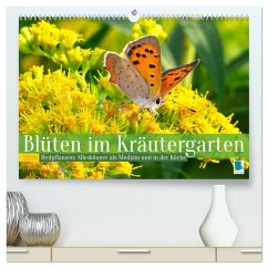 Cover Blüten im Kräutergarten (hochwertiger Premium Wandkalender 2026 DIN A2 quer), Kunstdruck in Hochglanz