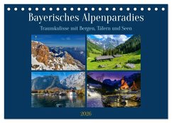 Cover Bayerisches Alpenparadies (Tischkalender 2026 DIN A5 quer), CALVENDO Monatskalender