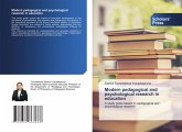 Modern pedagogical and psychological research in education