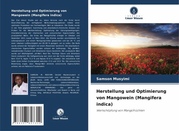 Herstellung und Optimierung von Mangowein (Mangifera indica)