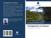 Verfügbarkeit von Wasser Verfügbarkeit von Wasser