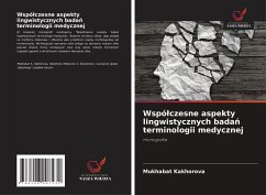 Cover Wspó¿czesne aspekty lingwistycznych bada¿ terminologii medycznej
