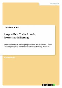 Ausgewählte Techniken der Prozessmodellierung Ausgewählte Techniken der Prozessmodellierung