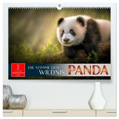 Panda - die Stimme der Wildnis (hochwertiger Premium Wandkalender 2026 DIN A2 quer), Kunstdruck in Hochglanz