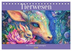 Cover Tierwesen - Der Fantasie entsprungen (Tischkalender 2026 DIN A5 quer), CALVENDO Monatskalender