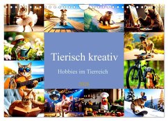 Cover Tierisch kreativ: Hobbies im Tierreich (Wandkalender 2026 DIN A4 quer), CALVENDO Monatskalender