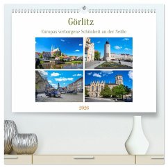 Görlitz - Europas verborgene Schönheit an der Neiße (hochwertiger Premium Wandkalender 2026 DIN A2 quer), Kunstdruck in Hochglanz