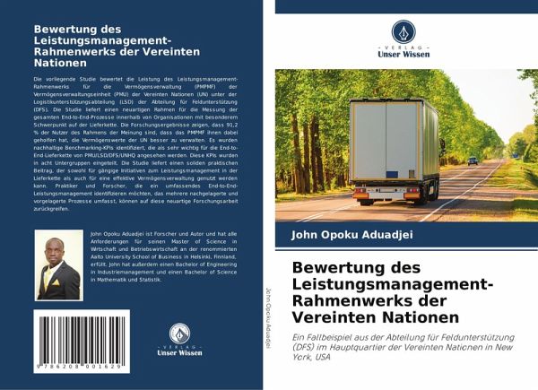 Bewertung des Leistungsmanagement-Rahmenwerks der Vereinten Nationen