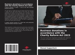 Cover Business donations in accordance with the Charity Reform Act 2023