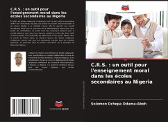 Cover C.R.S. : un outil pour l'enseignement moral dans les écoles secondaires au Nigeria