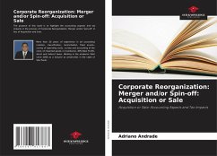 Cover Corporate Reorganization: Merger and/or Spin-off: Acquisition or Sale