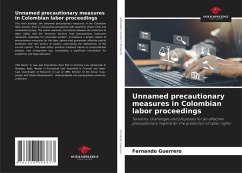 Unnamed precautionary measures in Colombian labor proceedings - Guerrero, Fernando