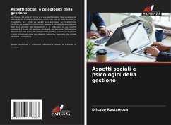 Cover Aspetti sociali e psicologici della gestione