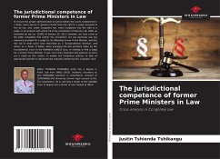 Cover The jurisdictional competence of former Prime Ministers in Law