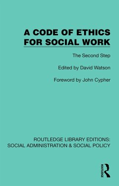 A Code of Ethics for Social Work (eBook, PDF)