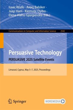 Cover Persuasive Technology. PERSUASIVE 2025 Satellite Events