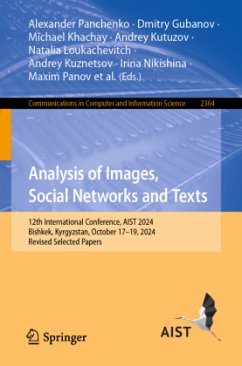 Analysis of Images, Social Networks and Texts
