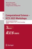 Computational Science - ICCS 2025 Workshops Computational Science - ICCS 2025 Workshops