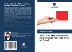 Cover Zivil- und strafrechtliche Haftung bei Fehlverhalten im Sport