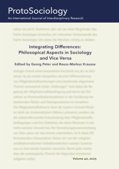 Cover Integrating Differences: Philosopical Aspects in Sociology and Vice Versa