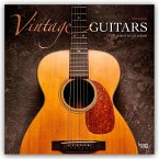 Vintage Guitars 2026 12 X 24 Inch (Hanging) Monthly Square Wall Calendar Foil Stamped Cover Plastic-Free