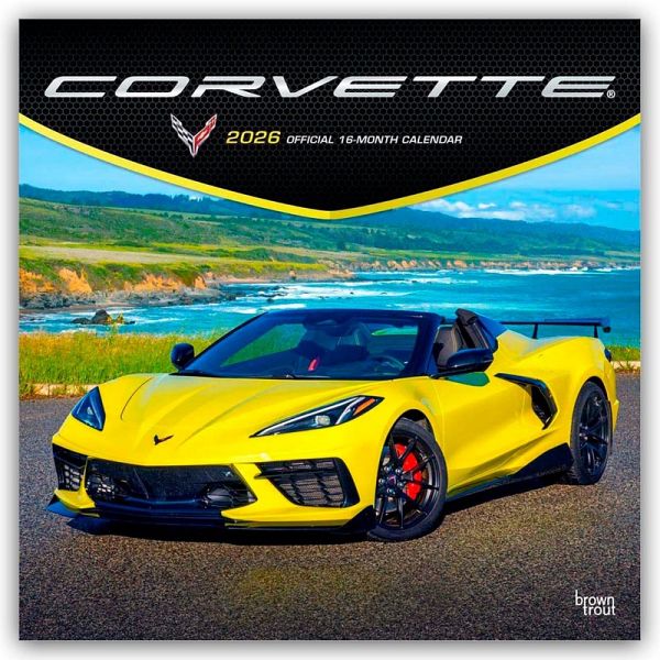 Corvette - Chevrolet Corvette 2026 - 16-Monatskalender Corvette - Chevrolet Corvette 2026 - 16-Monatskalender