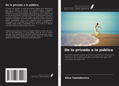 De lo privado a lo público Cover De lo privado a lo público