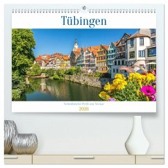 Cover Tübingen - Schwäbische Perle am Neckar (hochwertiger Premium Wandkalender 2026 DIN A2 quer), Kunstdruck in Hochglanz