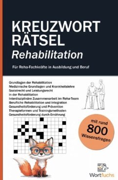 Cover Kreuzworträtsel Rehabilitation - 56 Rätsel mit Lösungen   Fachbegriffe spielerisch lernen