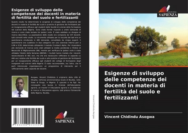 Esigenze di sviluppo delle competenze dei docenti in materia di fertilità del suolo e fertilizzanti Esigenze di sviluppo delle competenze dei docenti in materia di fertilità del suolo e fertilizzanti
