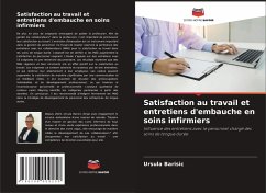 Cover Satisfaction au travail et entretiens d'embauche en soins infirmiers