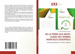 Cover DE LA TERRE AUX MOTS: GUIDE DES TERMES AGRICOLES ESSENTIELS