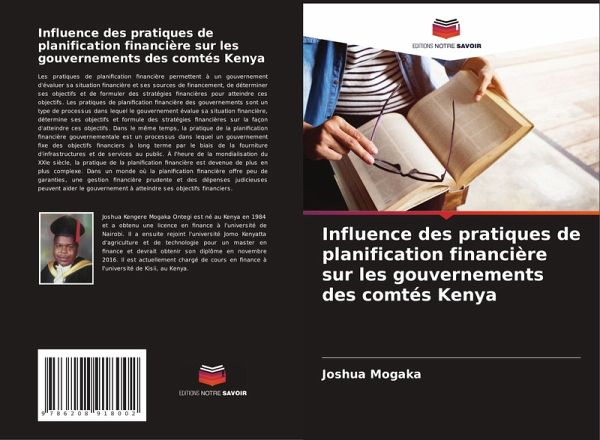 Influence des pratiques de planification financière sur les gouvernements des comtés Kenya Influence des pratiques de planification financière sur les gouvernements des comtés Kenya