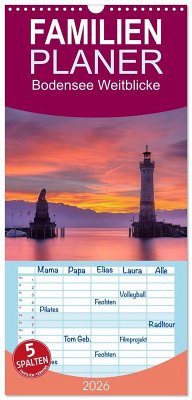 Familienplaner 2026 - Bodensee Weitblicke mit 5 Spalten (Wandkalender, 21 x 45 cm) CALVENDO
